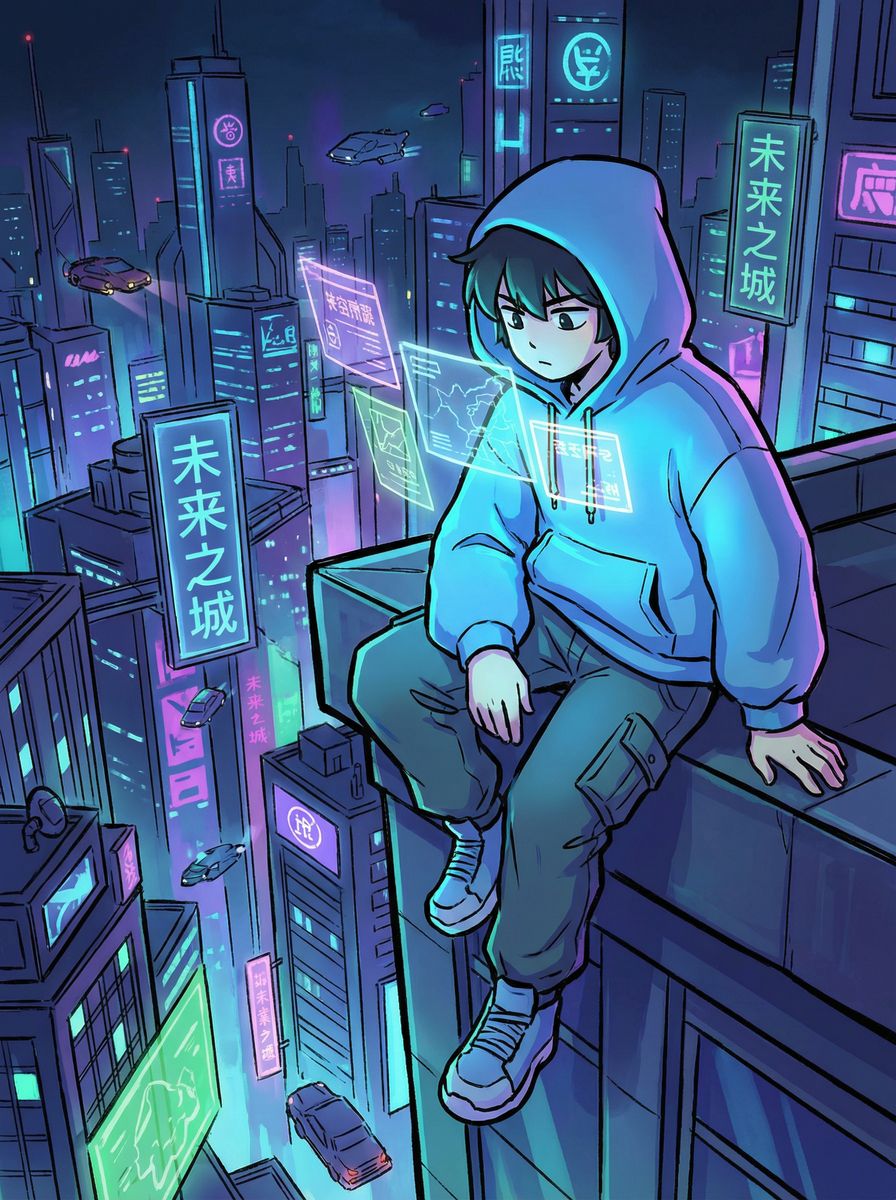 无限臀山动漫-未来之城赛博科幻动漫